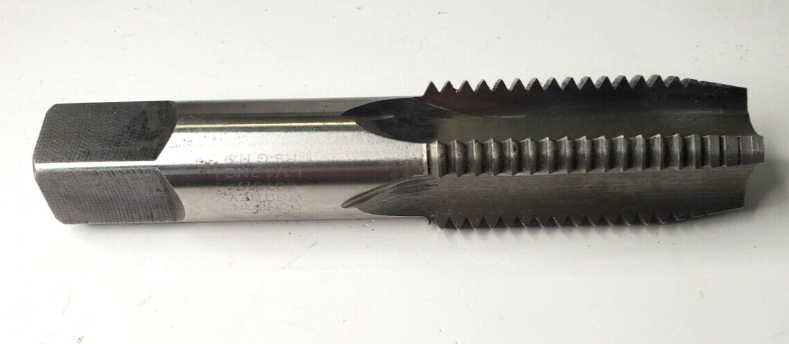HANSON WHITNEY 37017 PLUG TAP 1-1/4″-7 NC RH STRAIGHT 5-13/16″ OAL 2-11/16″ LOC
