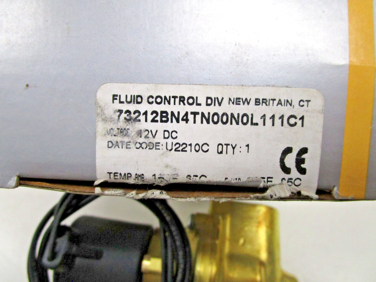 Parker Fluid Controls 73212BN4TN00N0L111C1 Solenoid Valve 12V DC 1/2 NC