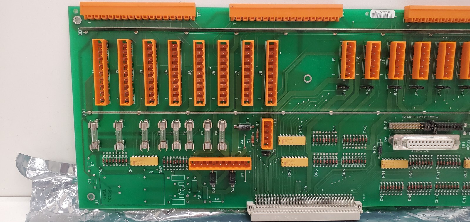 GUARANTEED! VAN DORN DEMAG REV. E ANALOG TERMINAL BOARD 330039