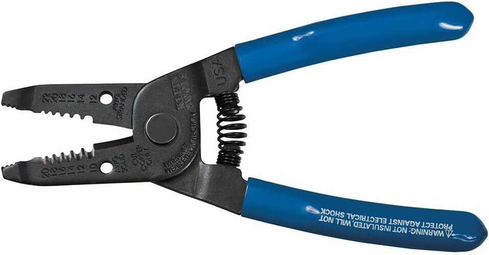Klein Tools Wire Stripper/Cutter, 10-20 AWG Solid, 12-22 AWG Stranded