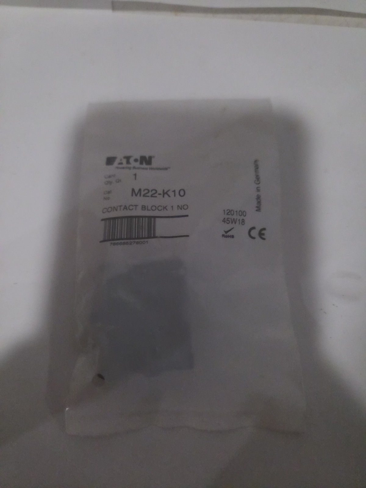 Moeller Klockner M22-K10 Eaton Block Cutler Hammer