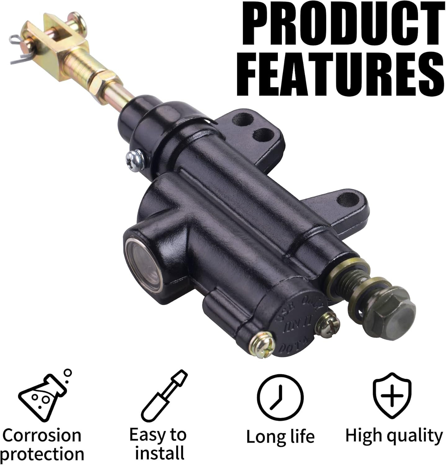 Rear Brake Master Cylinder Coolster 10Mm for 50Cc-125Cc Atvs Taotao BMS Roketa