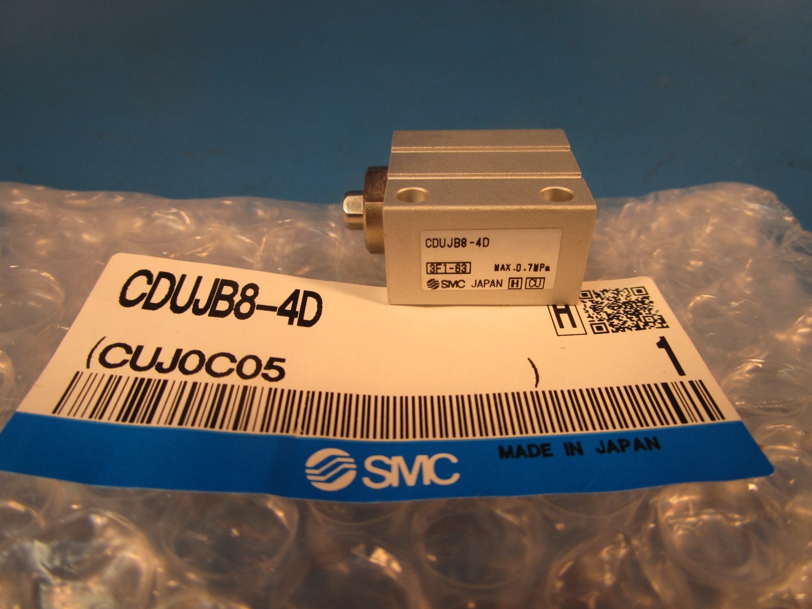 SMC CDUJB8-4D, Mini Free Mount Cylinder, 8mm Bore, 4mm Stroke, Auto Switch