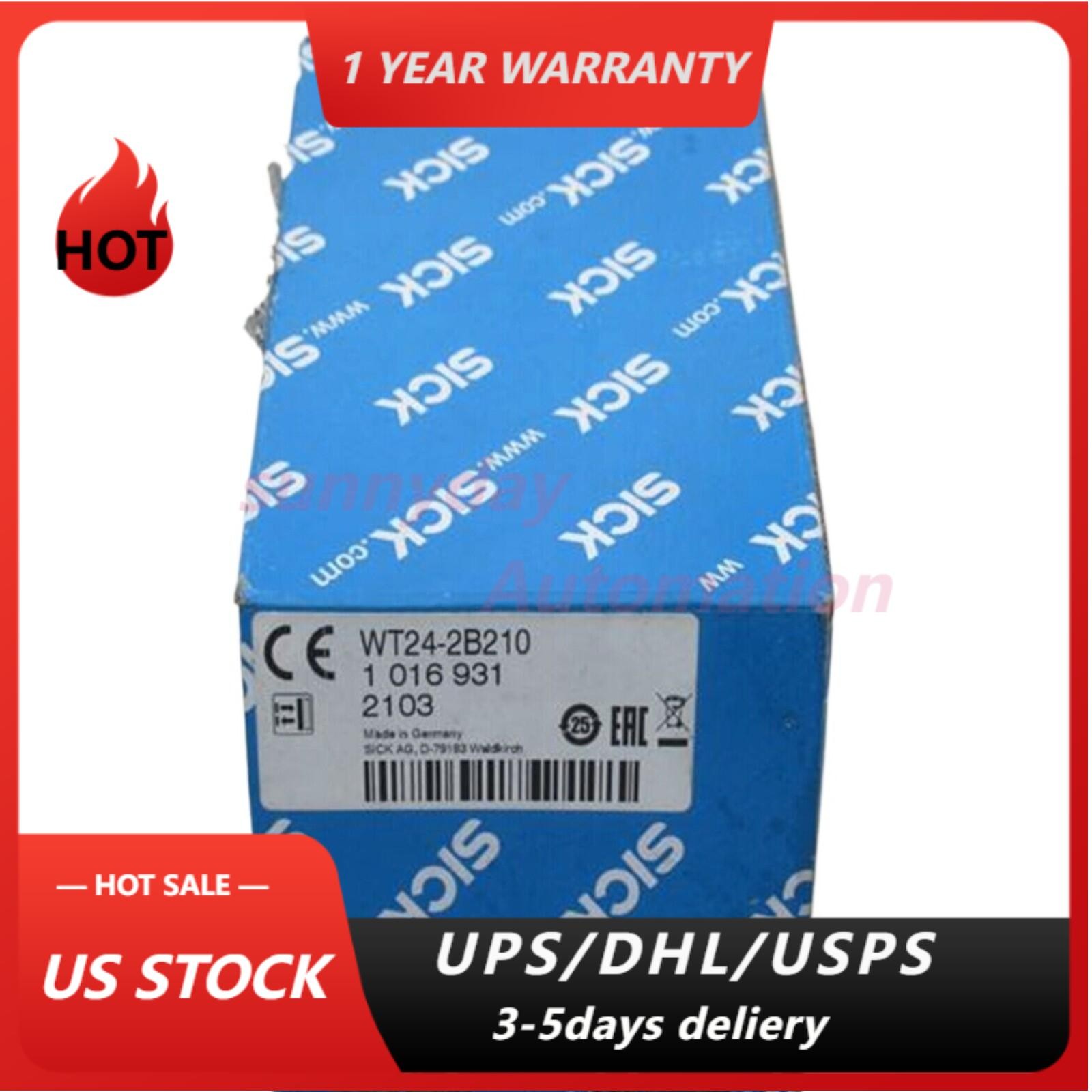 US FREE TAX SICK WT24-2B210 WT242B210 1016931 PLC s PNP/NPN 10~30VDC 100~2500MM