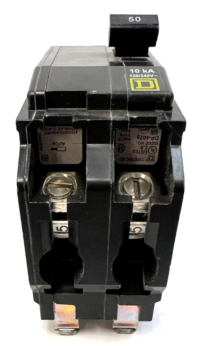 SQUARE D CIRCUIT BREAKER 2 POLE 50 AMP