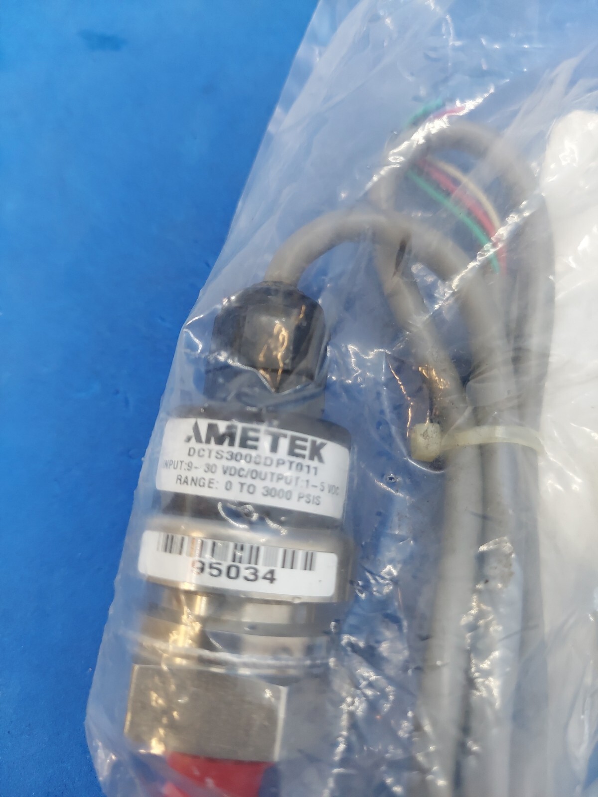 New Ametek DCT Static Pressure Transducer DCTS3000DPT011 , 3000 PSIS 316 SS