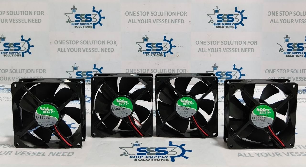 Nidec TA350DC C35252-55 12V DC 0.20A Brushless Cooling Fan (Lot of 4 pcs)