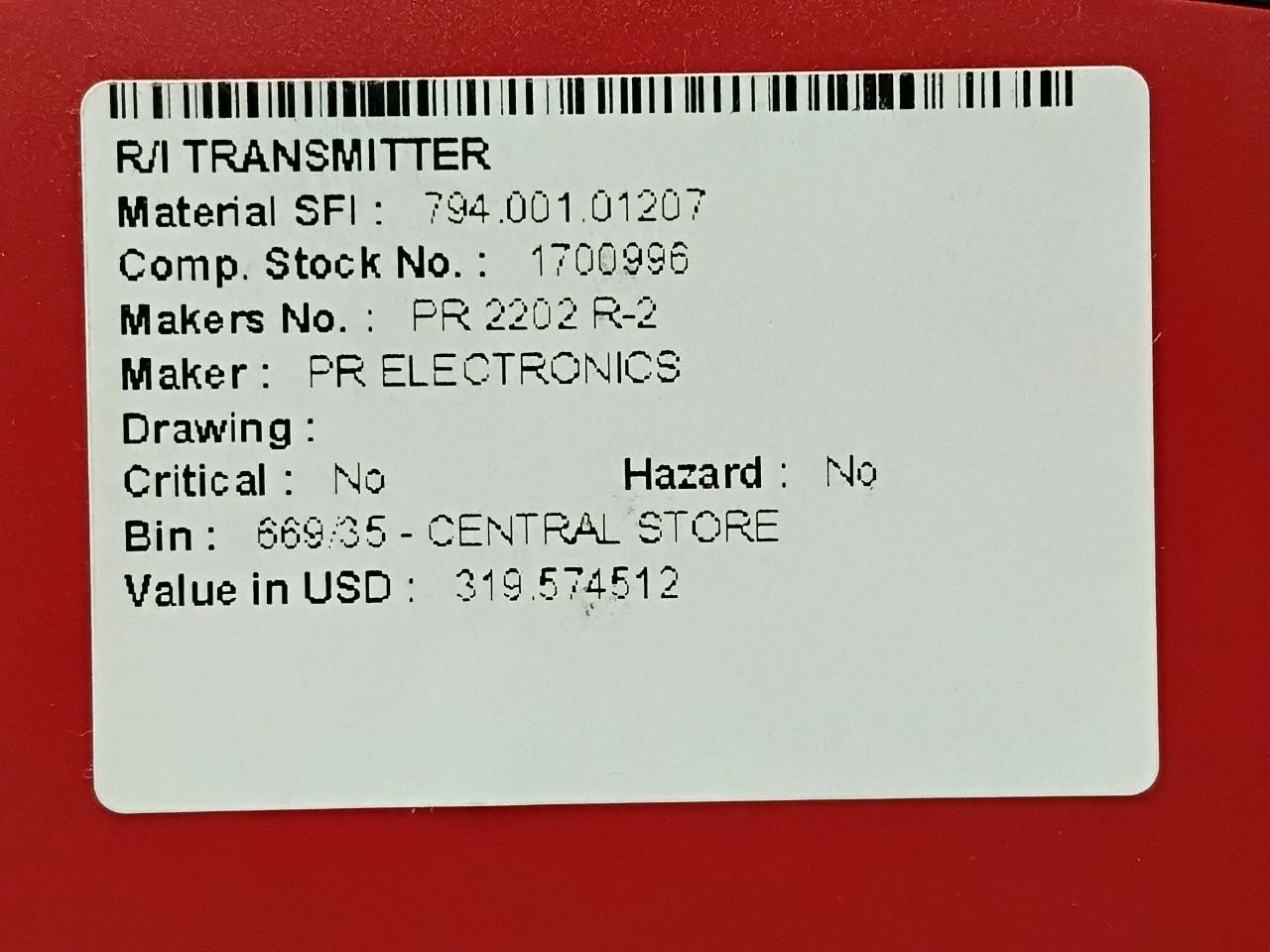 PR Electronics/Alfa Laval 4114 Universal Transmitter 4114AL 24-250VDC/24-230VAC