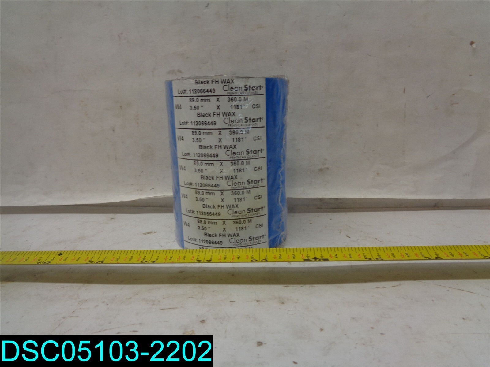 QTY=9: Clean Start Black FH Wax 89.0mm x 360.0m 3.50″ X 1181 CSI 112066449