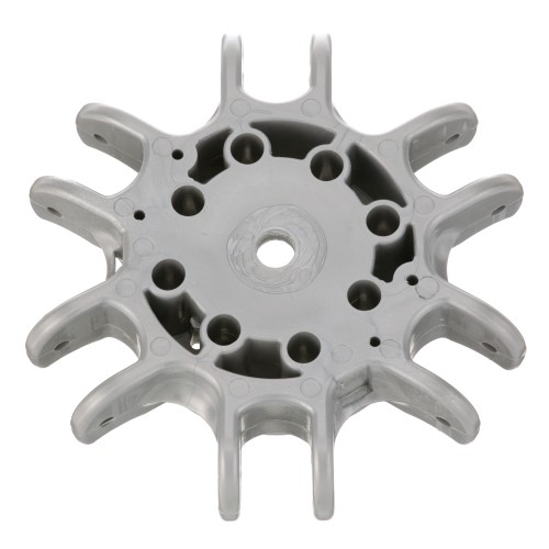 Top Hub Silver Polymer 6 Positions Manual Lift for Tuuci