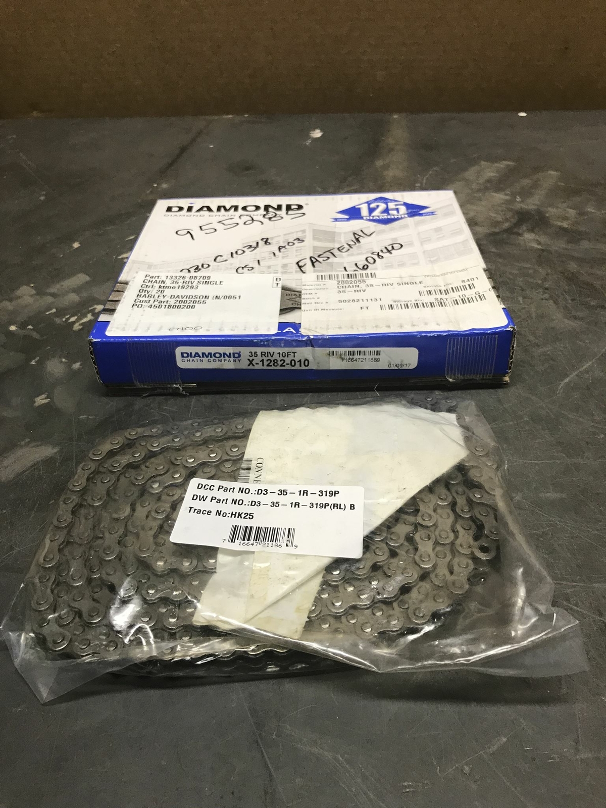 Diamond Chain Company X-1282-010 35 RIV 10FT