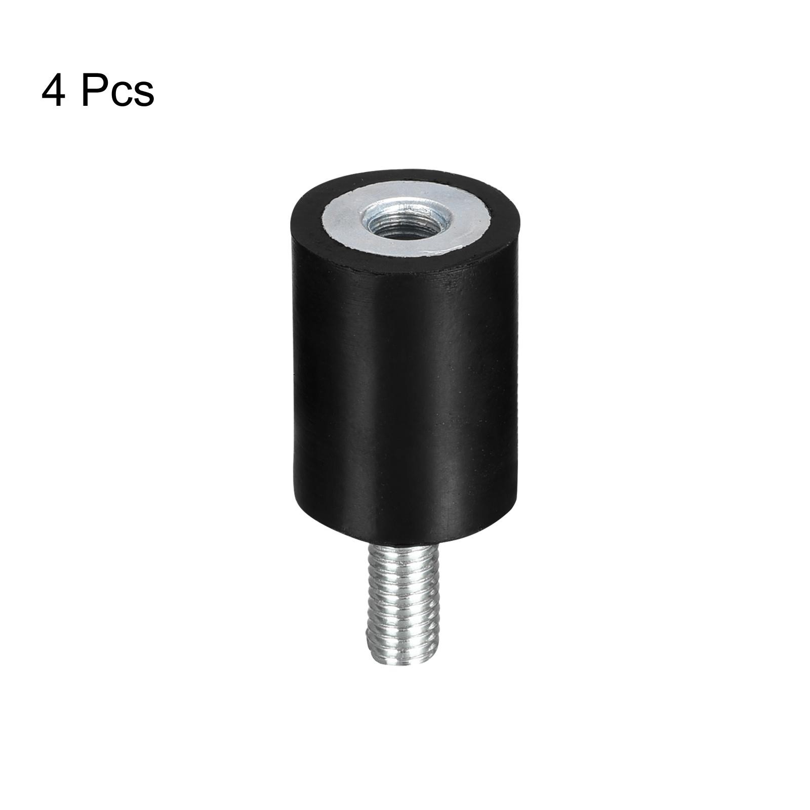 Rubber Mounts 4pcs M5x12mm Vibration Isolator Shock Absorber D15mmxH20mm