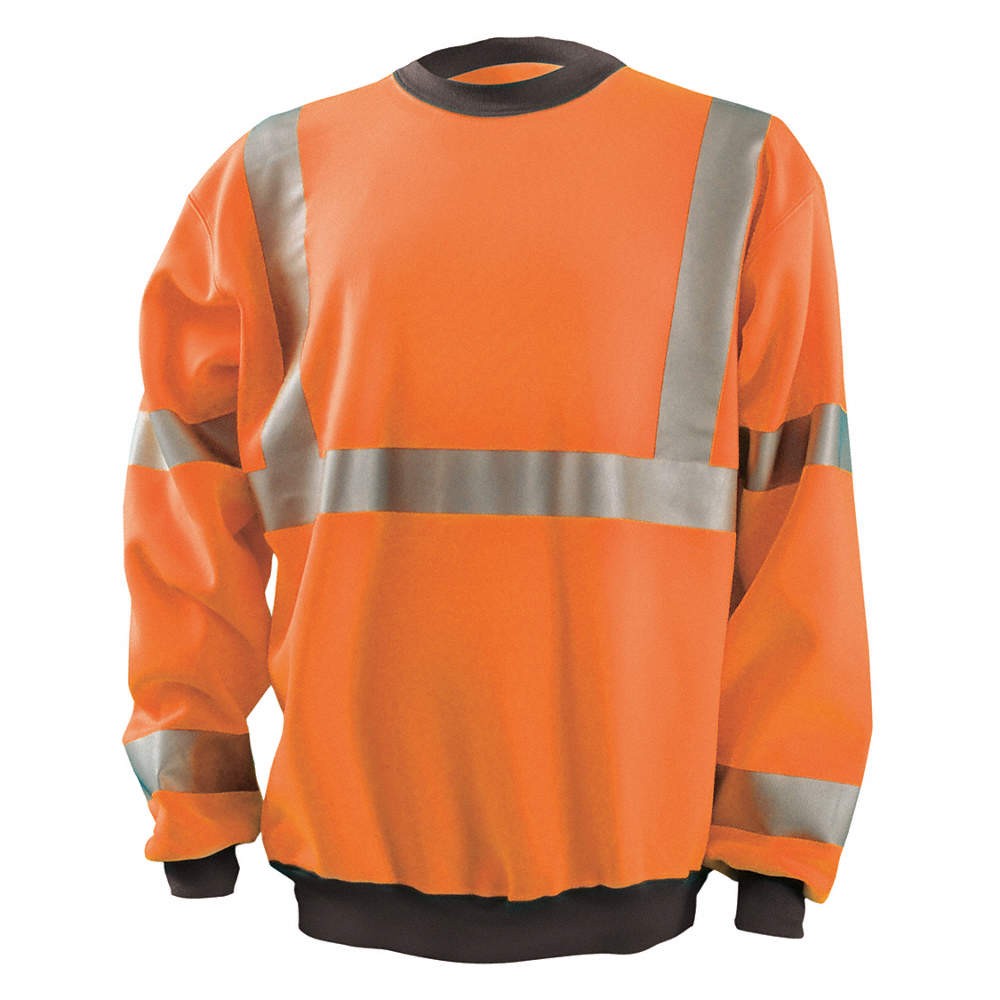 OCCUNOMIX Long Sleeve T-Shirt,2XL,ANSI Class 3 448H83
