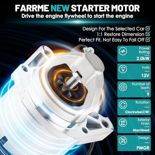 19068 Starter Motor Fit for Infiniti FX50 M56 QX56 Q70 Q70L QX80, for Nissan