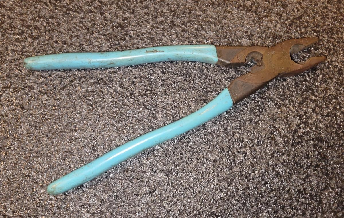 Used THOMAS & BETTS WT-161 WT161 STA-KON PLUS PLIERS for Crimp Terminals 10 1/2″
