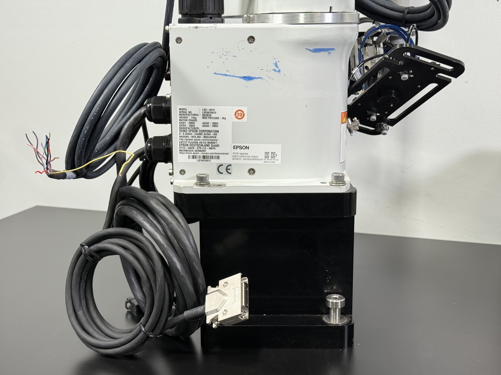 Seiko Epson LS3-401S 4-Axis SCARA Robot w/ RC90 Controller 200–240VAC