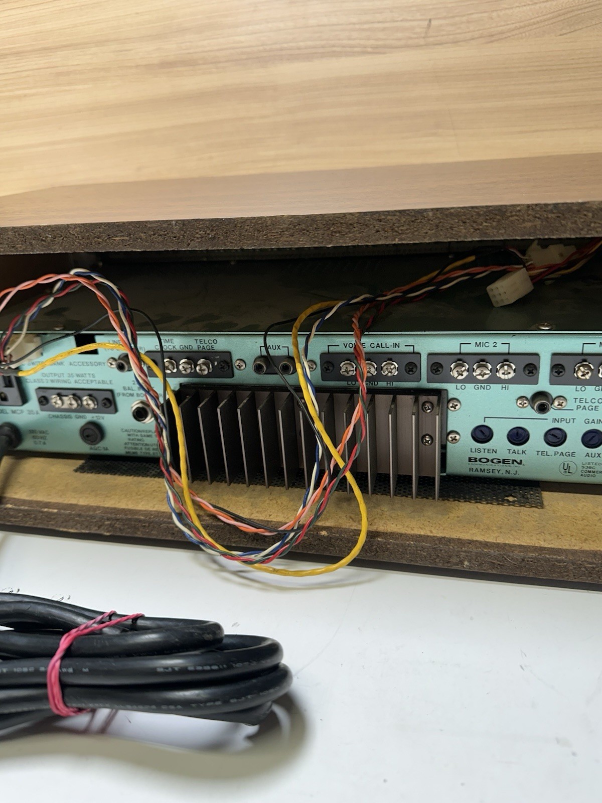 BOGEN SBA 225 Master Control Console with MCP 35A Intercom System (UNTESTED)