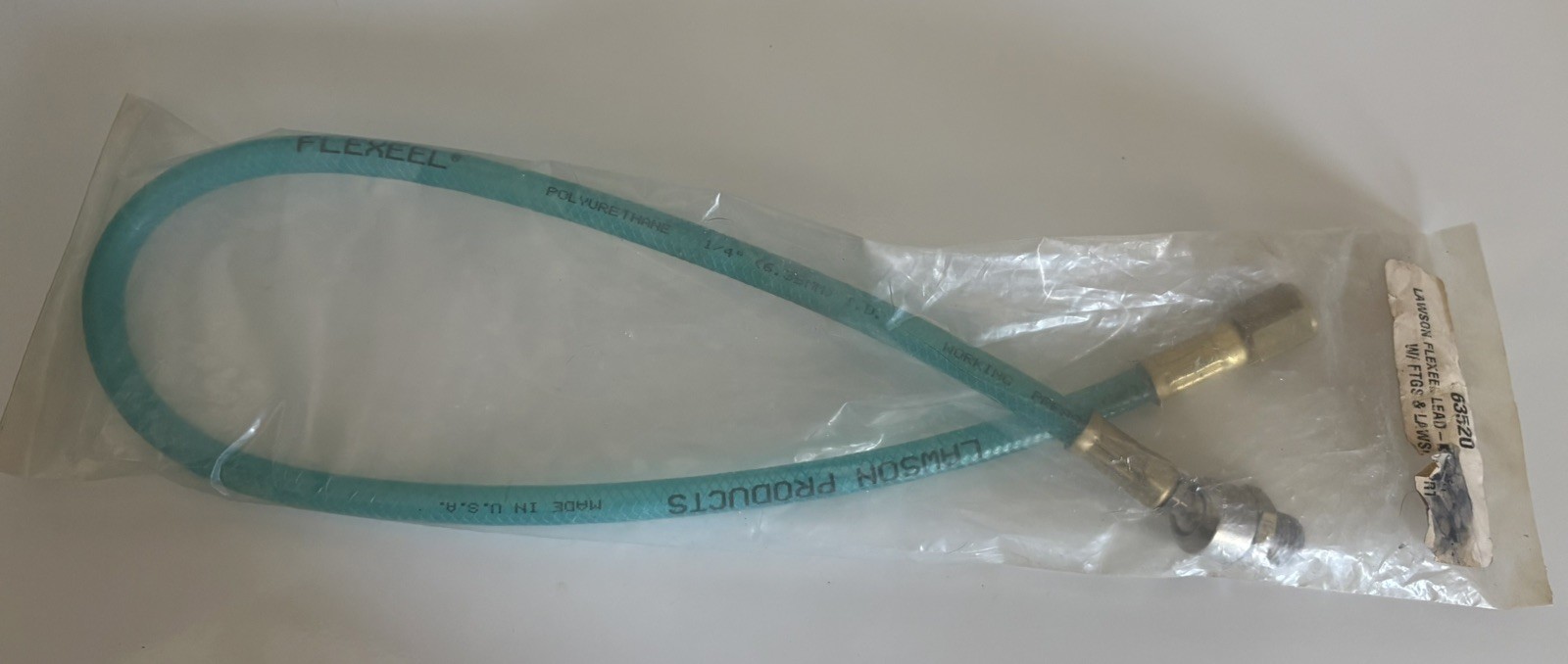 Lawson Flexeel Lead-In 63520 200PSI, 24′, 1/4″ ID Made In The USA. New