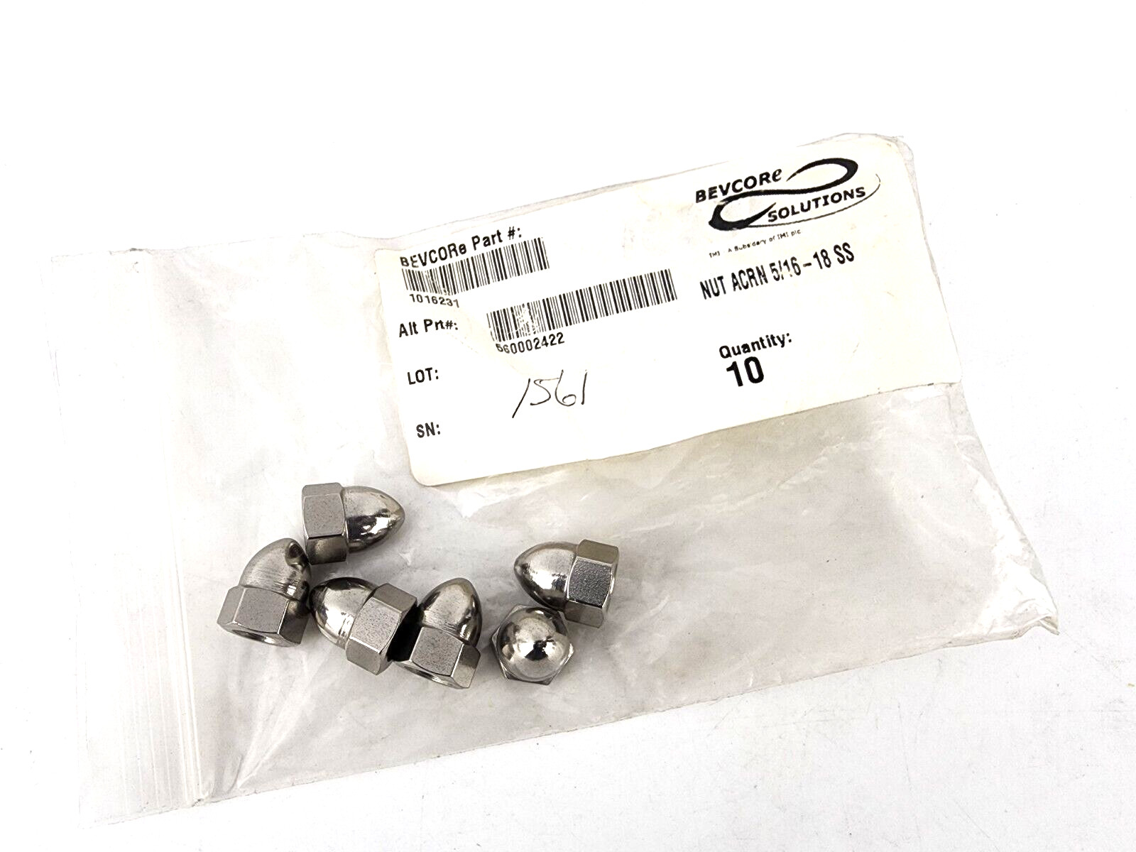 Lot 6pcs Cornelius 1016231 NUT ACRN 5/16-18 SS FCB Pinnacle