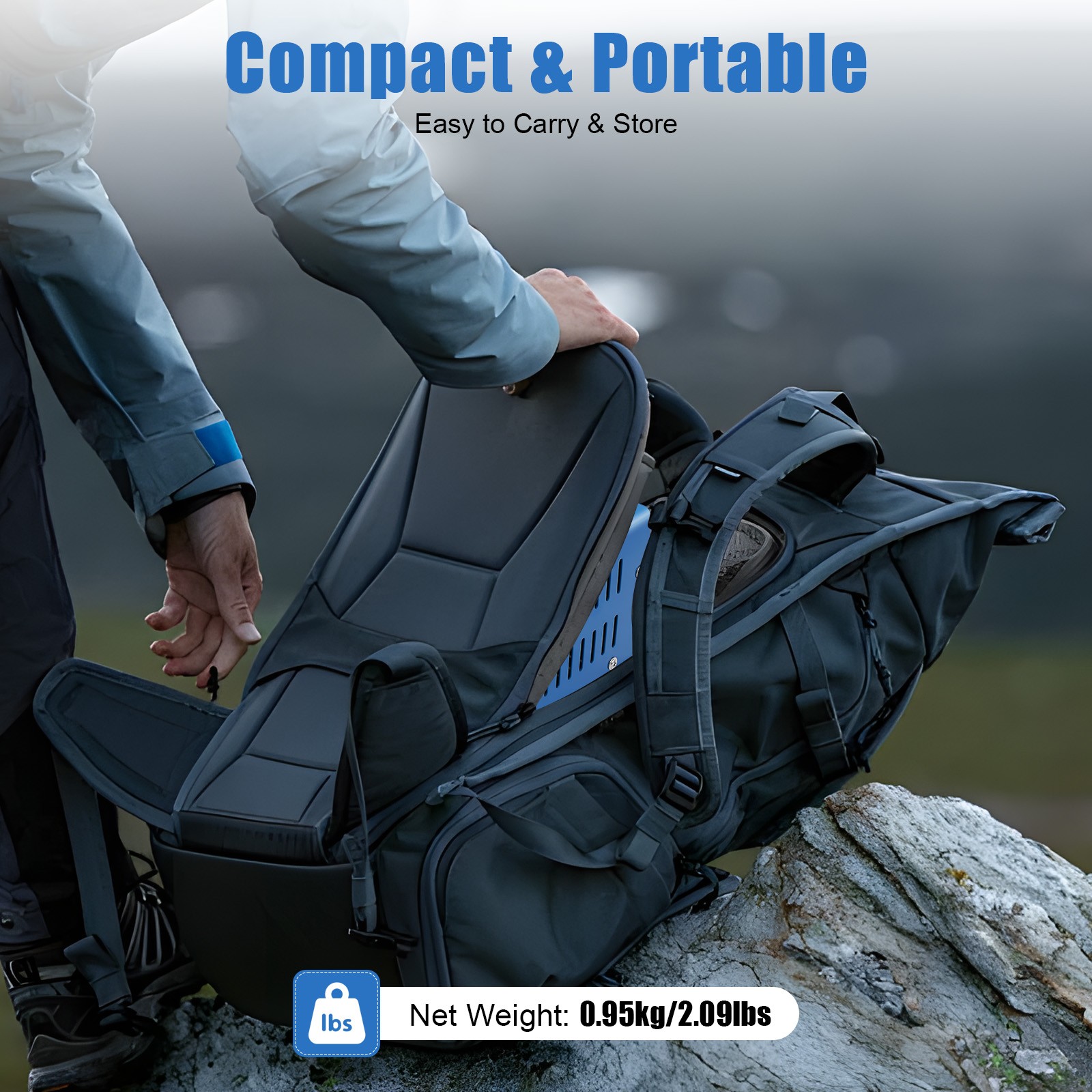 20W Portable Hand Crank USB Power Generator Charger Camping Power Supply Small