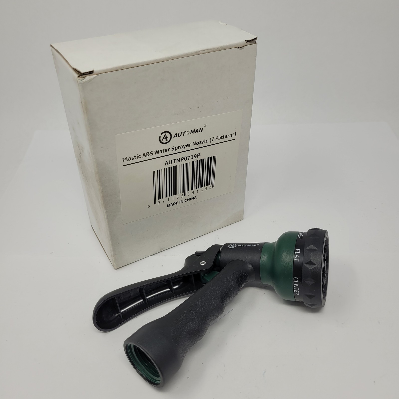 Automan AUTNP0719P ABS Water Sprayer Nozzle, 7 Pattern – NEW