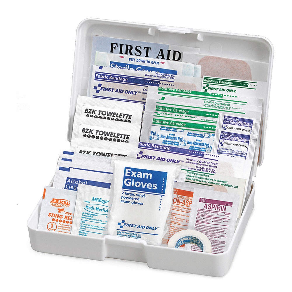 FIRST AID ONLY FAO-320/LAB FirstAid Kit w/House,40pcs,1 5/16×4″,WHT 3PWN1