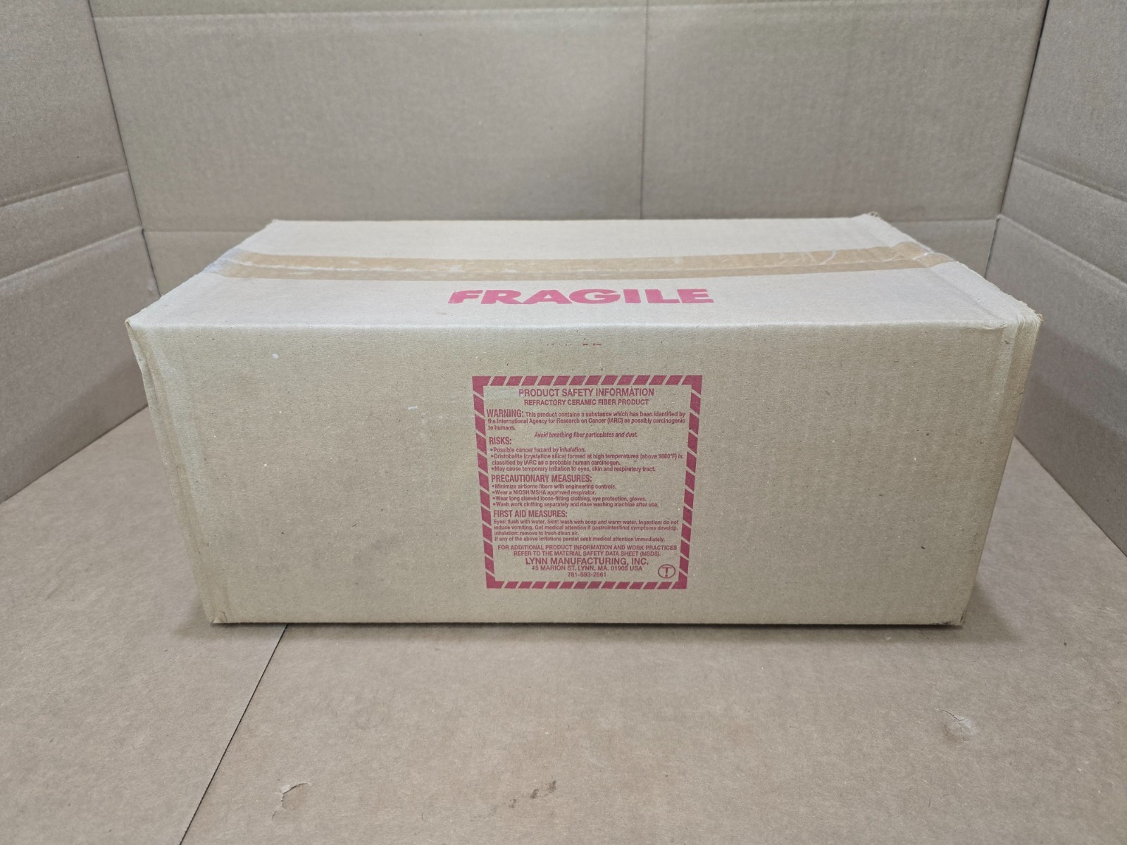 Box of 1 LYNN 9451 Dry Kaowool 2300F Ceramic Fiber Blanket 48” x 16” x ½”