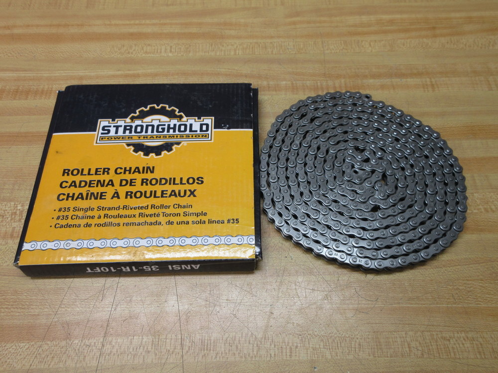 Stronghold 60203 Fastenal Roller Chain 35-1R 10′ Length 35-1R-10FT