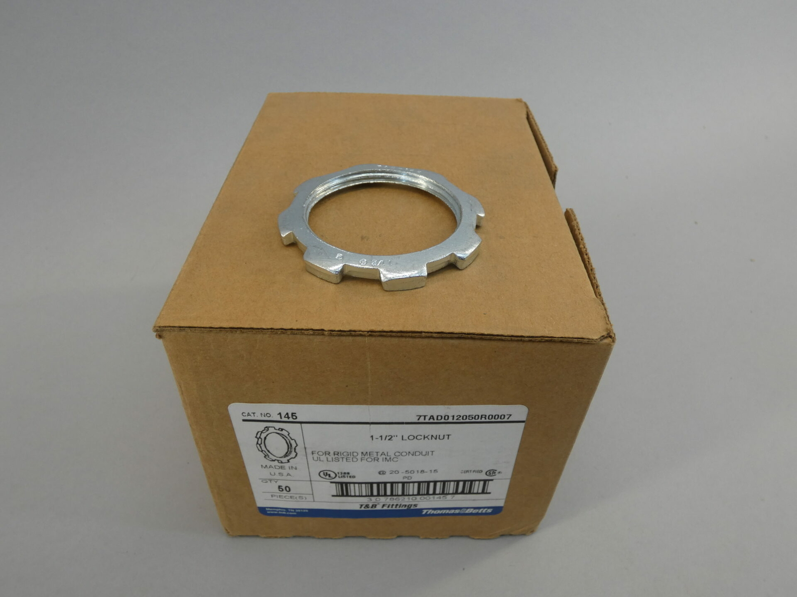 *Lot of 46* Thomas & Betts 145 Case Hardened Locknut 1-1/2″ 7TAD012050T0007 -…