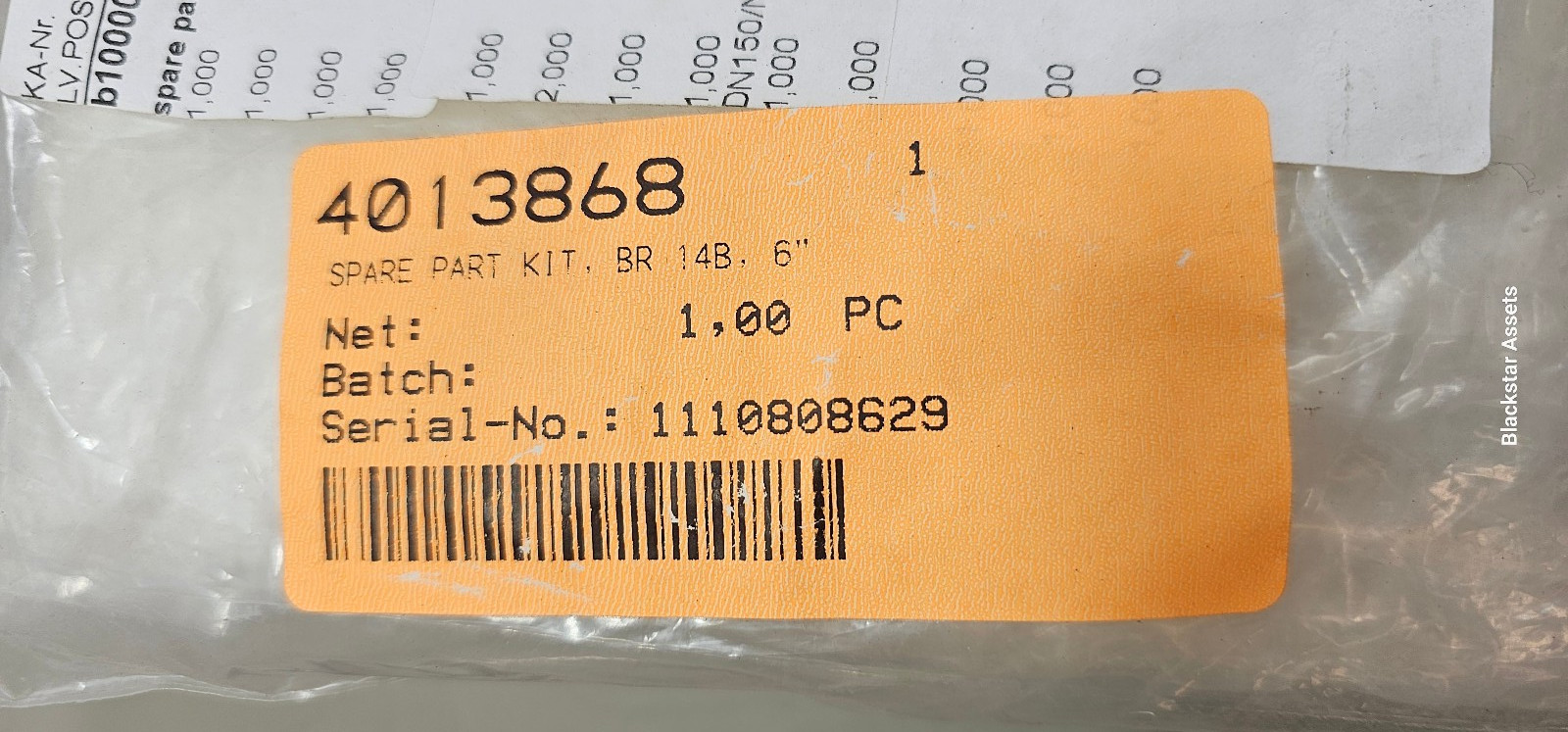 Pfeiffer B10000048 Spare Part Set Series 14b NPS 6″ CL150, Bushing,Seal,Spring