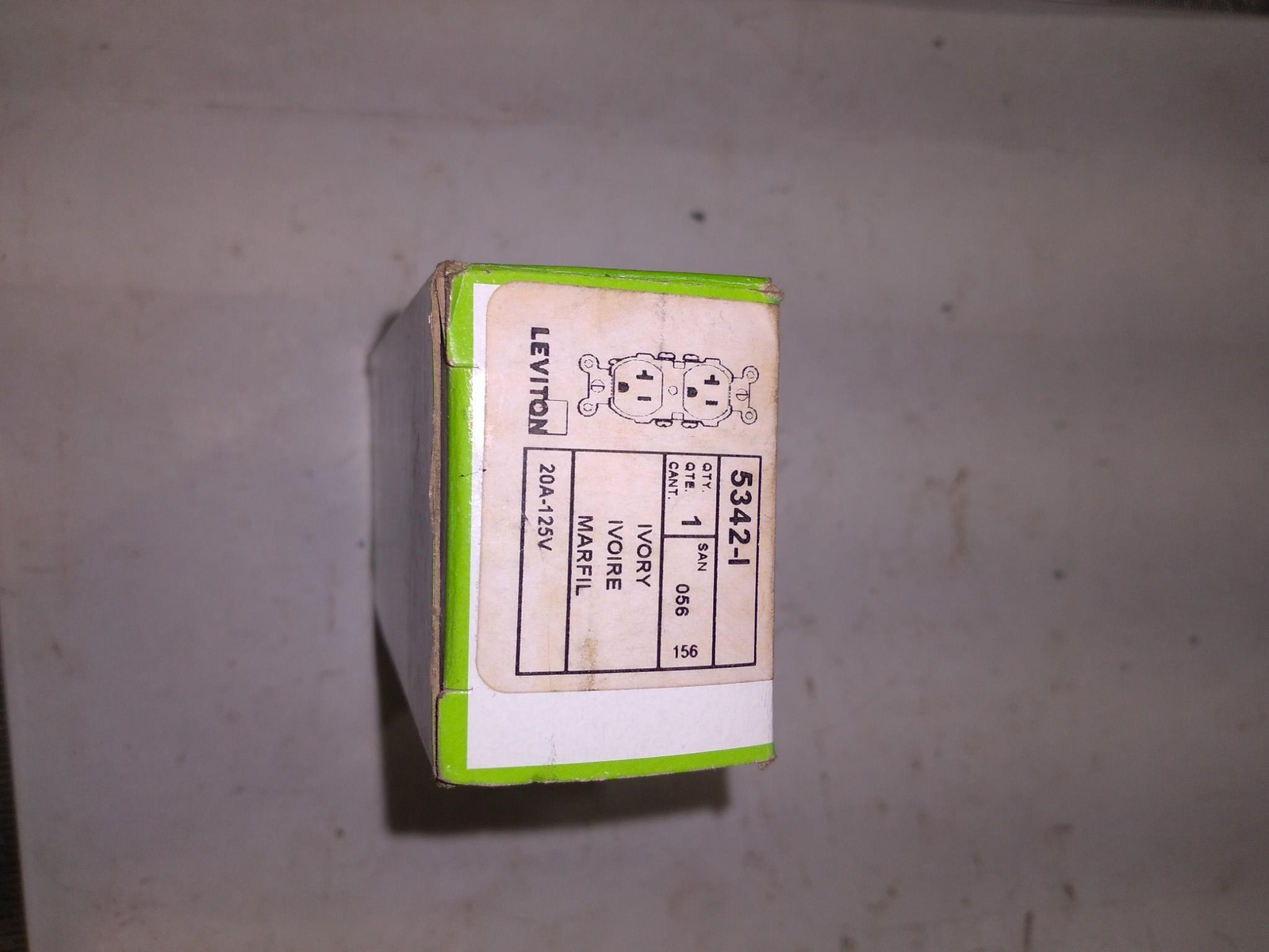 LEVITON 5342-I 20A 125V IVORY
