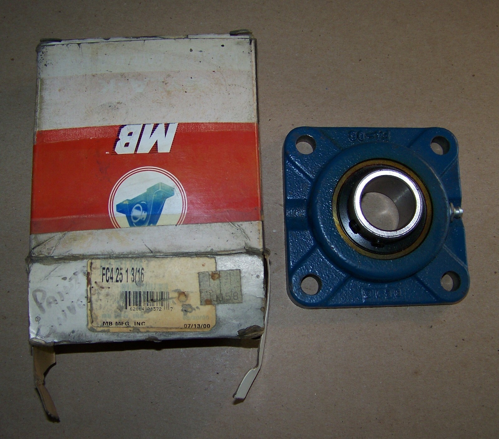 MB NYLA-K 4-BOLT FLANGE BEARING, FC4 25 1-3/16, FC4251316, 1-3/16″ BORE – NEW