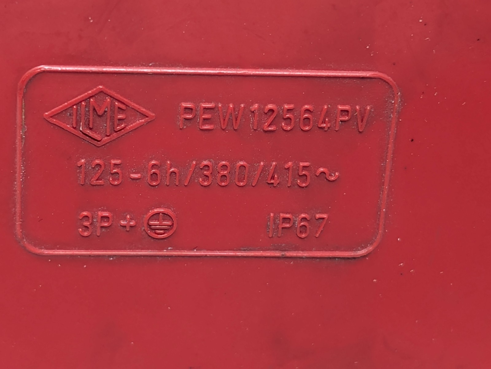 IME 125A 3P+E IEC Connector Plug IP67 380/415V Industrial (211)