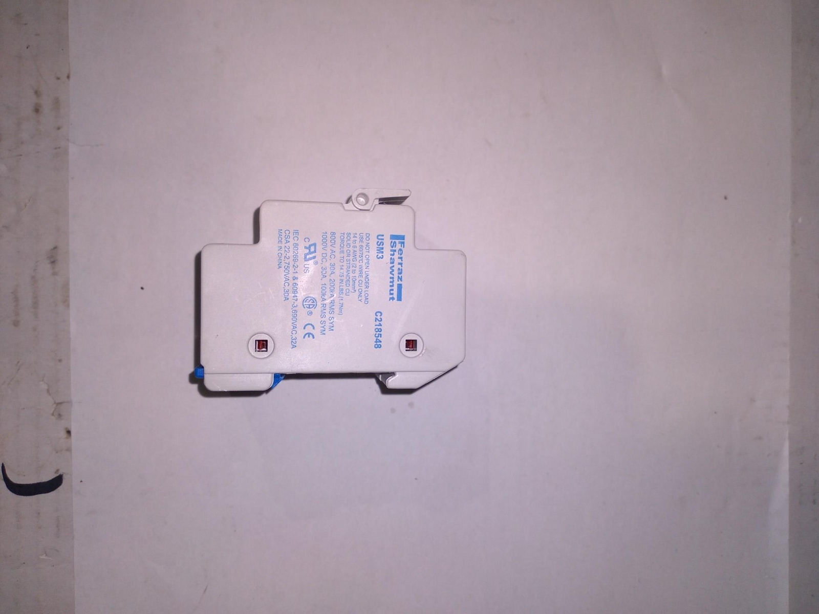 FERRAZ SHAWMUT USM3 C218548 800-1000V DC 30A 100-200KA RMS SYM 690-750VAC