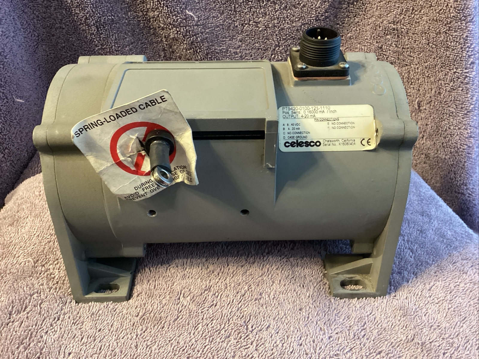 CELESCO PT9420-0100-121-1110 CABLE EXTENSION POSITION TRANSDUCER… 😀