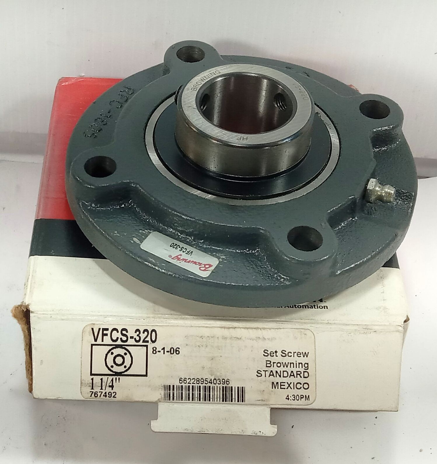 1 NEW BROWNING VFCS-320 4 BOLT FLANGE PILLOW BLOCK BEARING NIB ***MAKE OFFER***