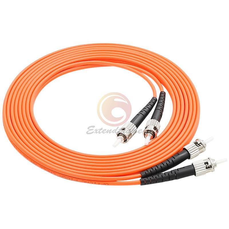 60M OM2 50/125 Fiber Cable ST/UPC-ST/UPC Fiber Optic Patch Cord Duplex Multimode