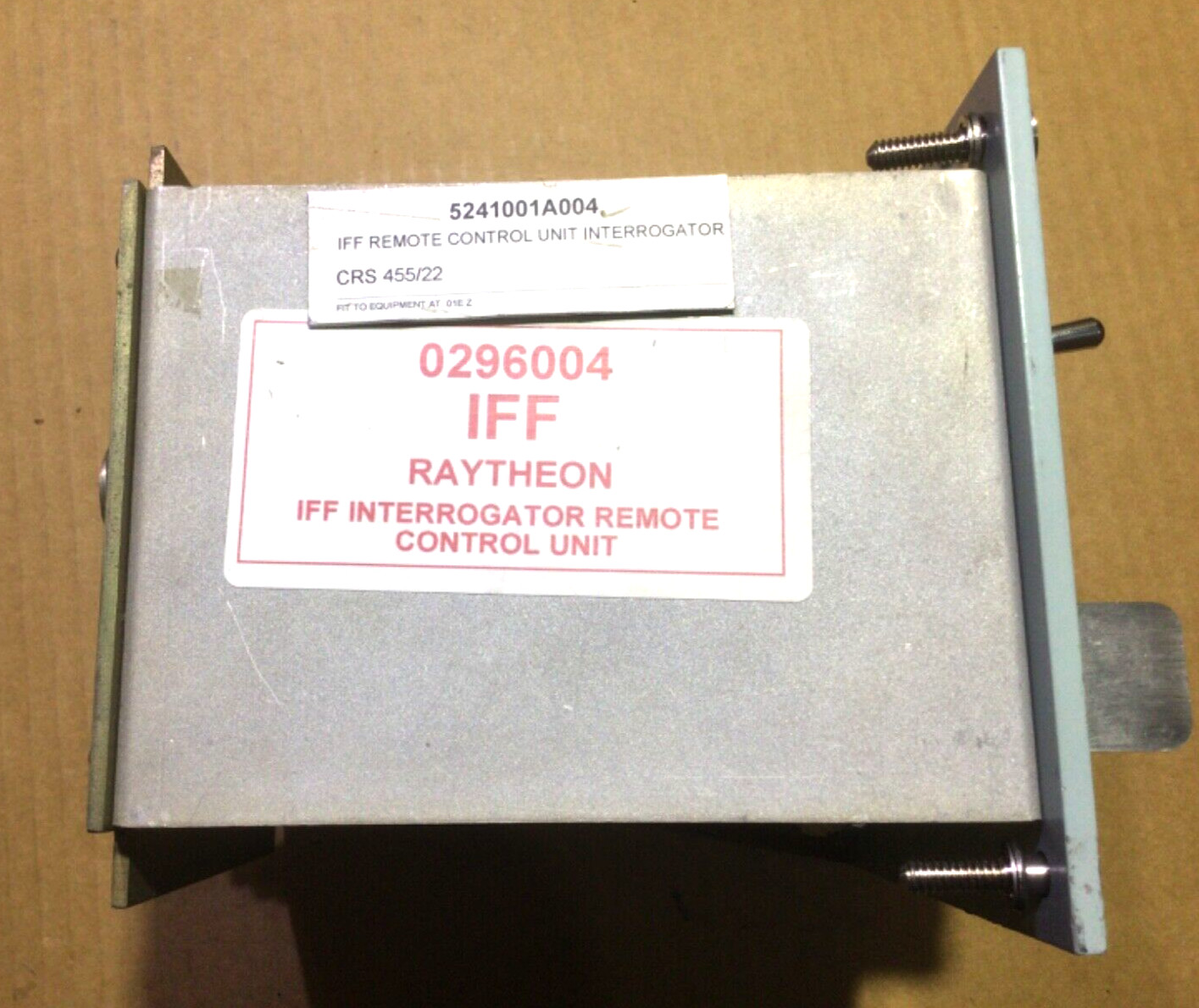 Raytheon IFF Interrogator Remote Control Unit 0296004