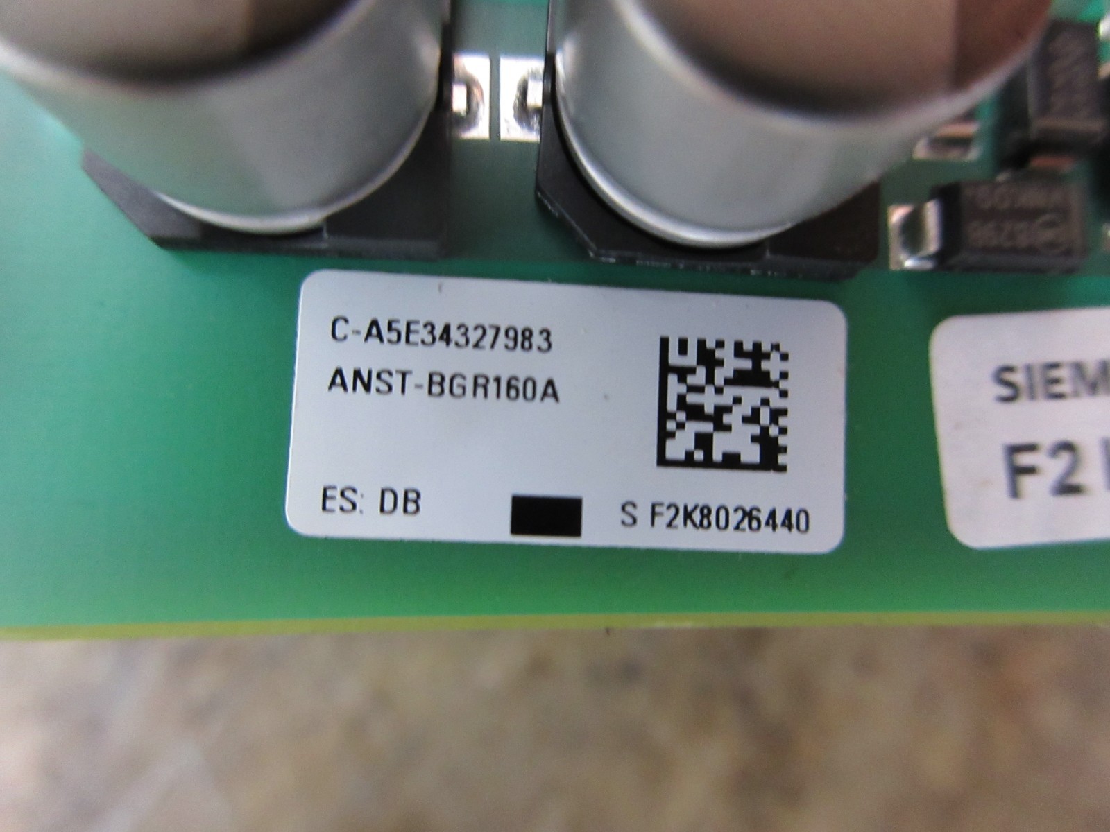 SIEMENS BOARD C-A5E34327983 FS150R12KE3 ANST-BGR160A S F2K8026440