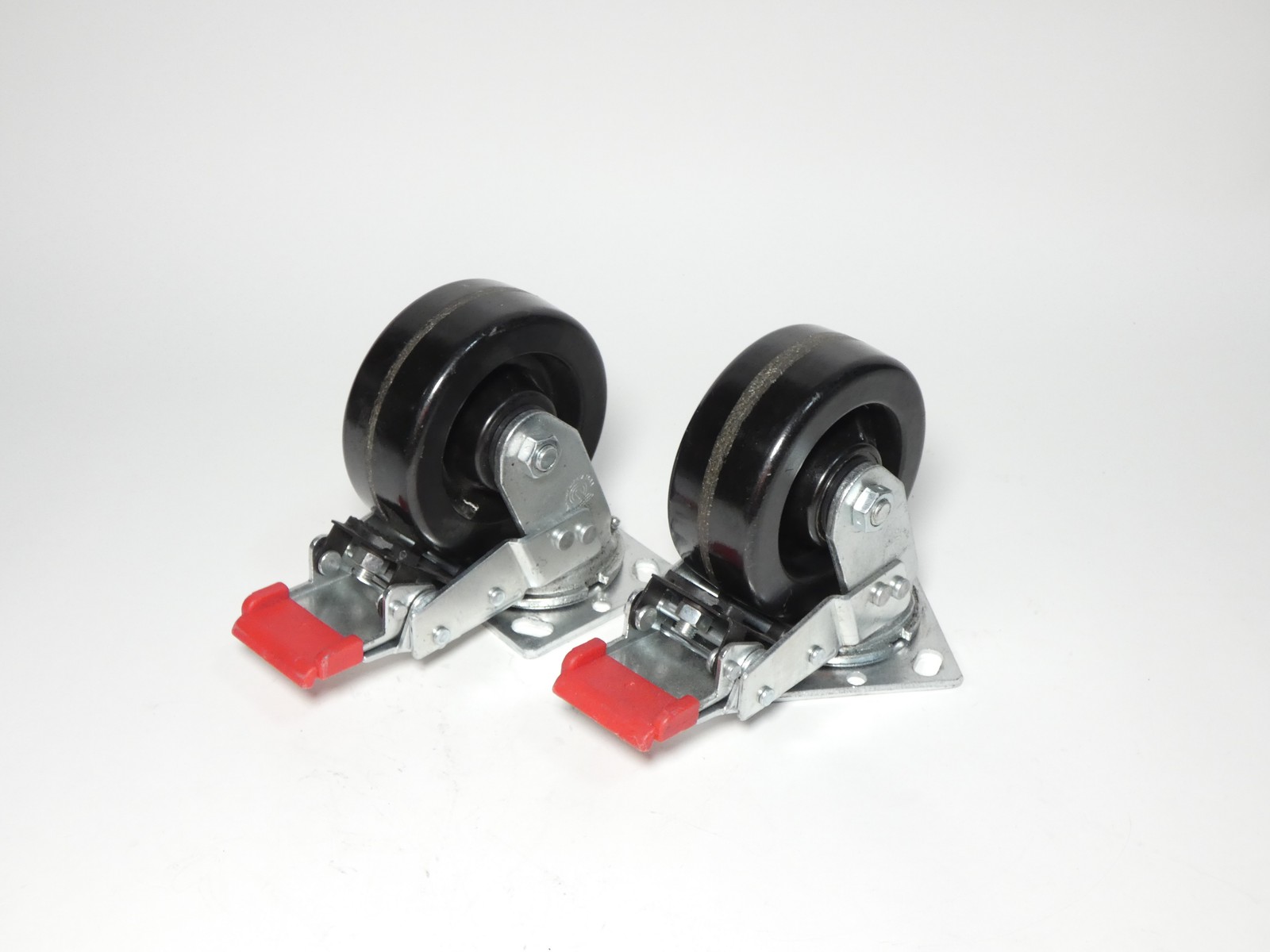 *Set of 2* We’re Always Around Heavy-Duty Total-Lock Swivel Plate Caster Whee…