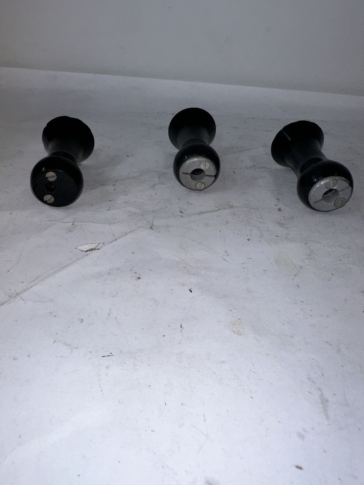 Vintage Theater Industrial Control Handle Lot Red Black Brass Knobs Kliegl Bros?