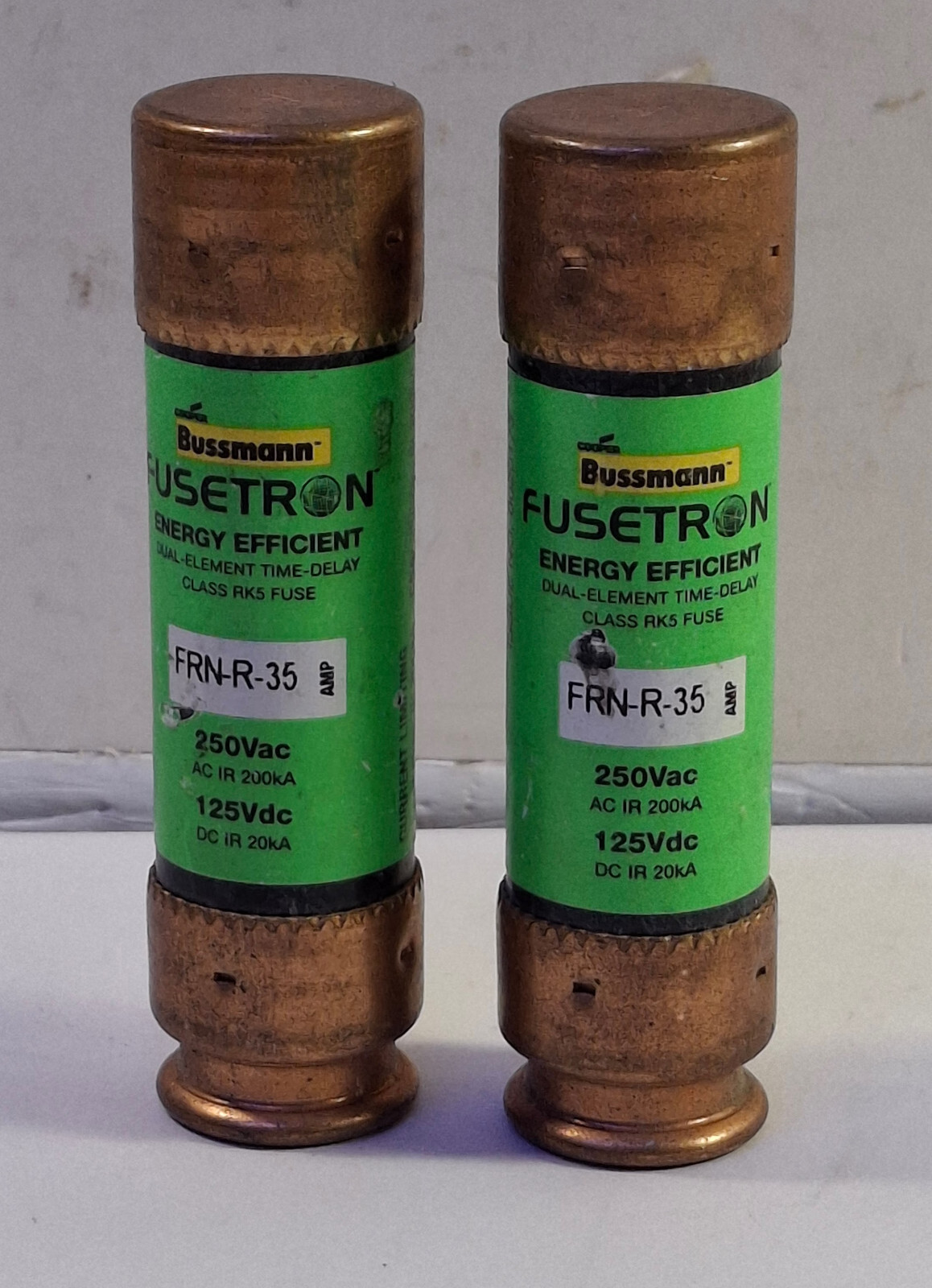 2 NEW BUSSMANN FUSETRON FRN-R-35 FUSES NNB ***MAKE OFFER***