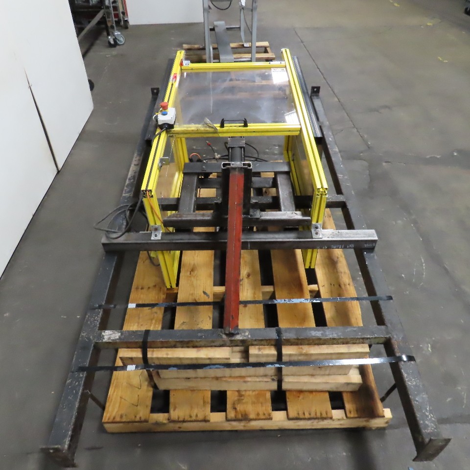 Custom Power Pneumatic Air Press Assembly 10″ Stroke W/ Safety Guard Enclosure