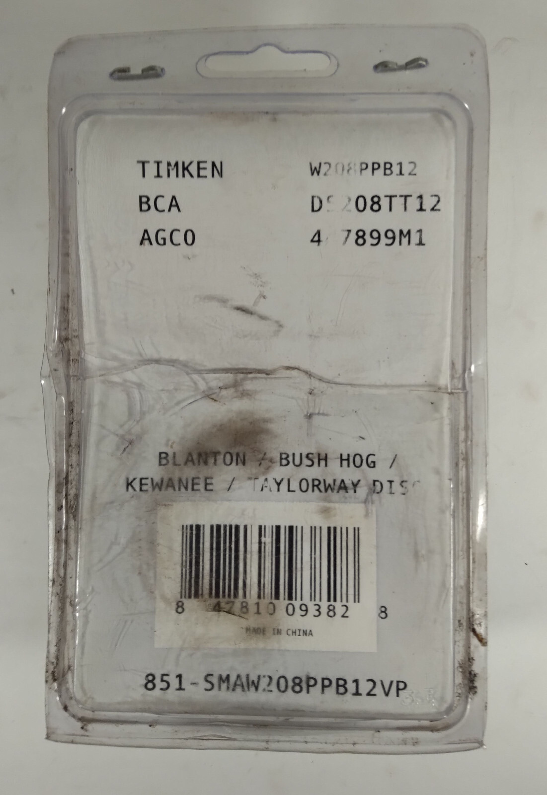1 NEW TIMKEN W208PPB12 DISC HARROW BEARING NIB ***MAKE OFFER***