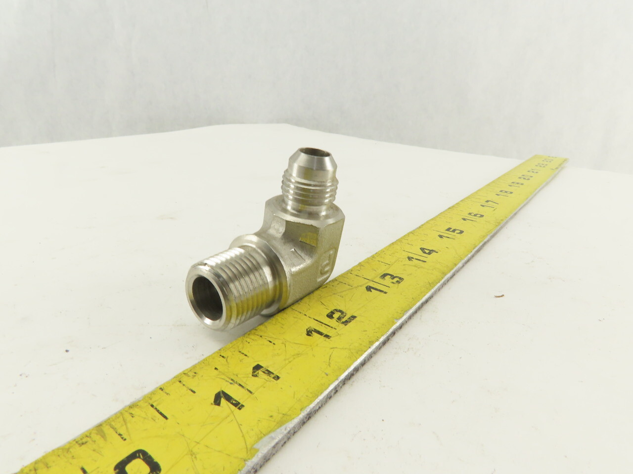 Parker 6-6 CTS-SS 316 Stainless 37° Flare Tube 90° Elbow -6 JIC x 3/8″ NPT Lot