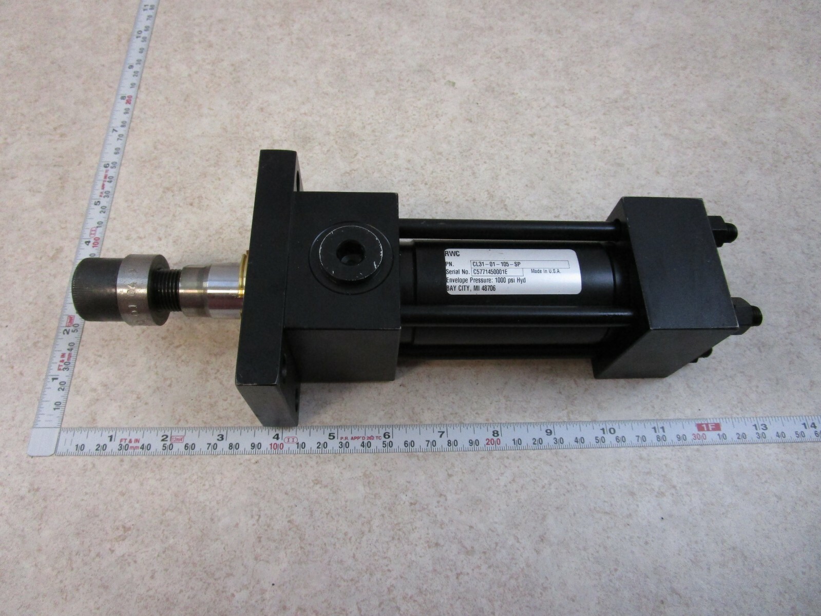 PARKER/RWC 1.5CJ2HLTS29A2.50, 1000PSI HYDRAULIC CYLINDER, E0081