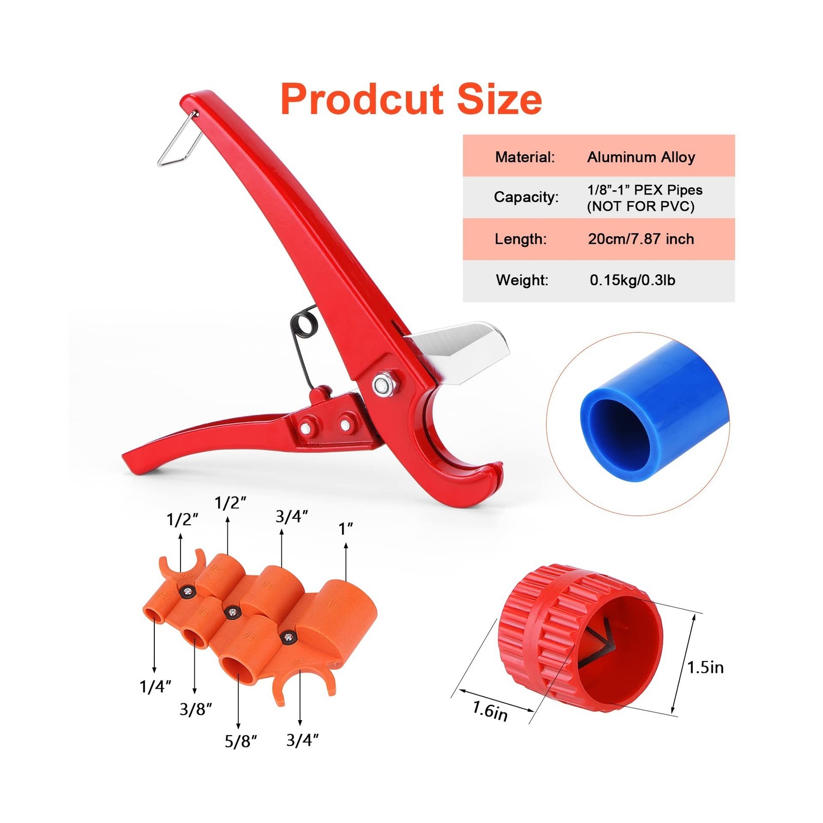 1/4” – 1” Depth Gauge and Pipe Deburring Tool, 1/8” to 1-5/8… FAST USA SHIP