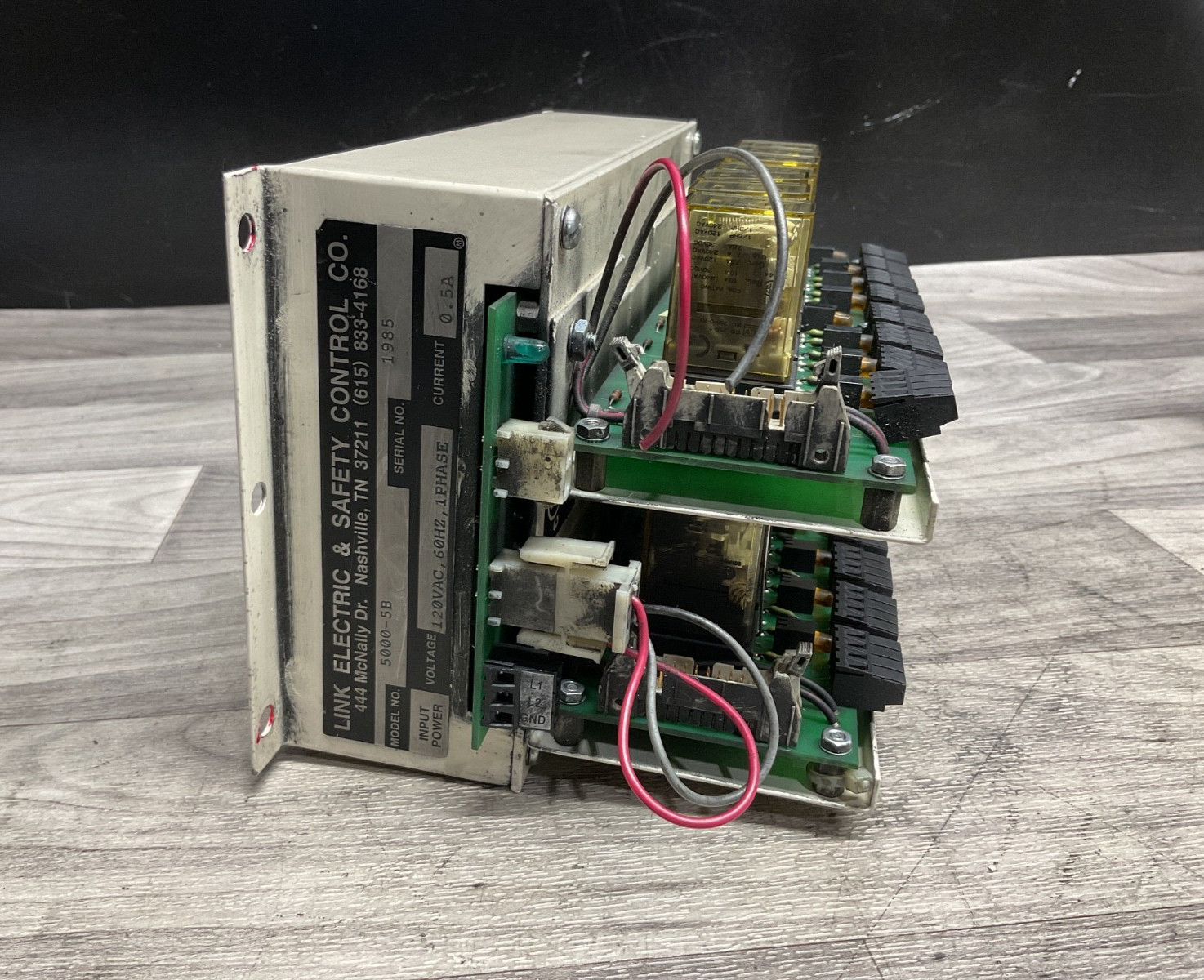 LINK ELECTRIC RELAY MODULE BOARD MODEL #5000-5B SERIAL#3667 #303A24PR2