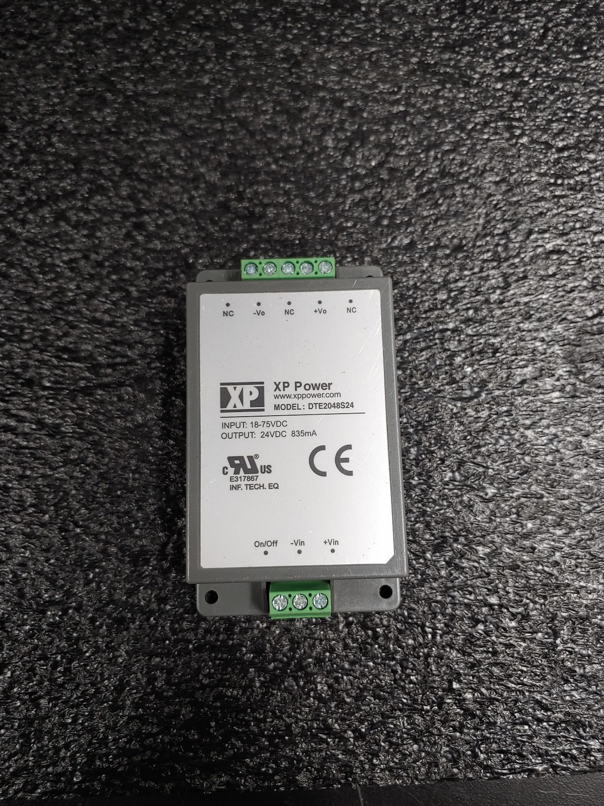 XP POWER DTE2048S24 DTE20 Series DIN DC-DC Converter