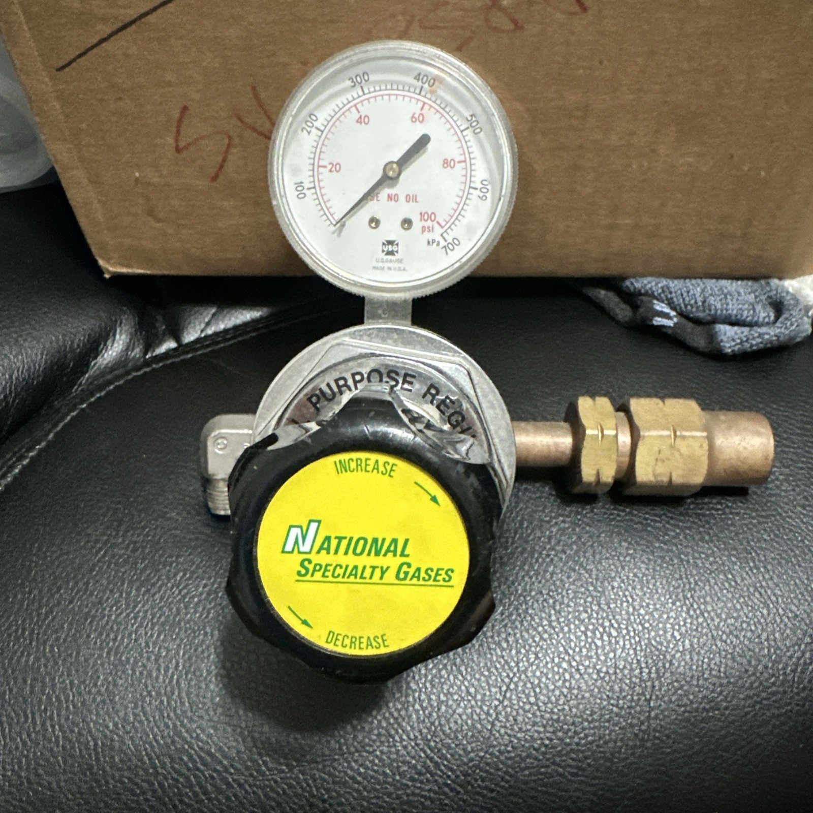 OSC HPL270C High Purity Compressed Gas Regulator, Max Inlet Pressure 350psig
